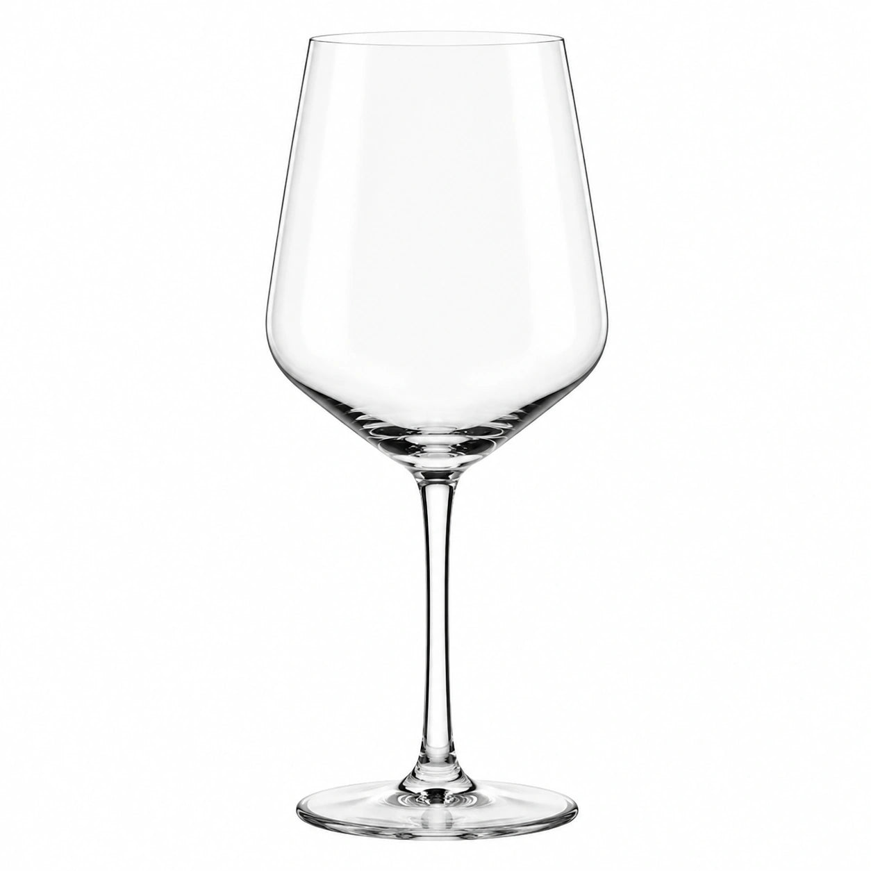 Calice da vino 550 ml in vetro trasparente 24 cm - coppa ampia con stelo lungo