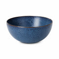 Ciotola 20 cm in ceramica blu smaltata - stile rustico per servire