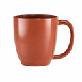 Tazza 400 ml in ceramica terracotta per bevande calde stile rustico